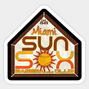 Miami Sun Sox Baseball Team Sticker